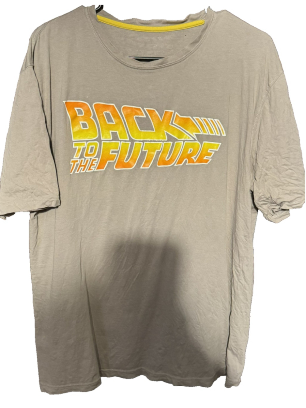 Back to the Future Movie Logo T Shirt Men's Size L (?) Gray